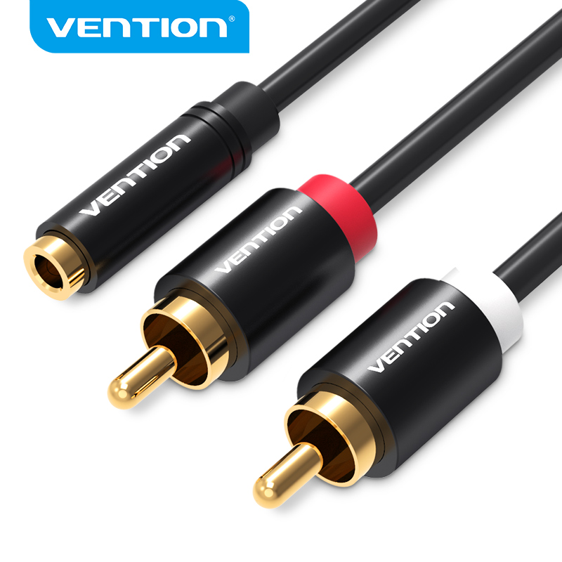 Audio Home Cinema - Vention 3,5-mm-Klinkenstecker auf 2RCA-Stecker Audio-Adapterkabel für