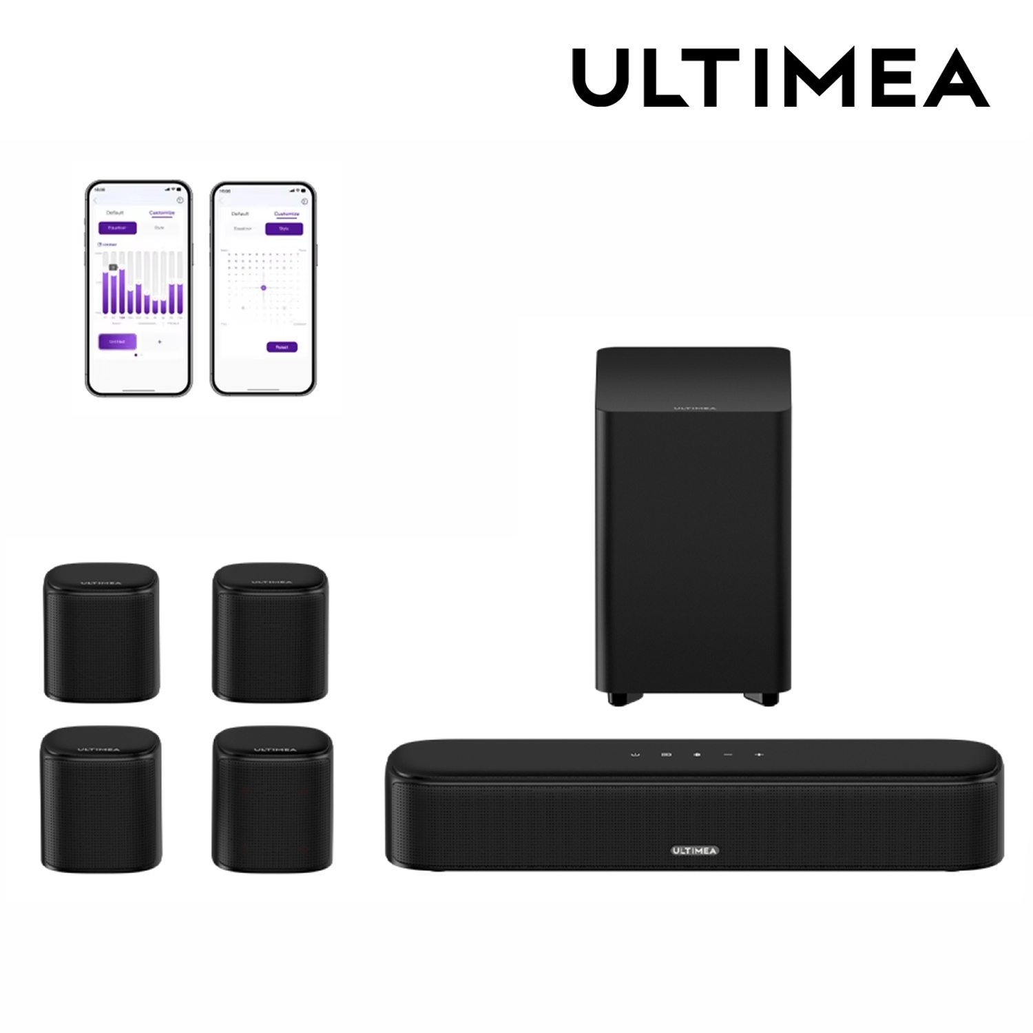 Audio Home Cinema - ULTIMEA 7.1-Kanal-Soundbar-System für Fernseher mit 4