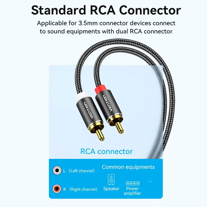 Vention RCA-Kabel 3,5 mm auf 2 – Audio Home Cinema Bewertung und Preis